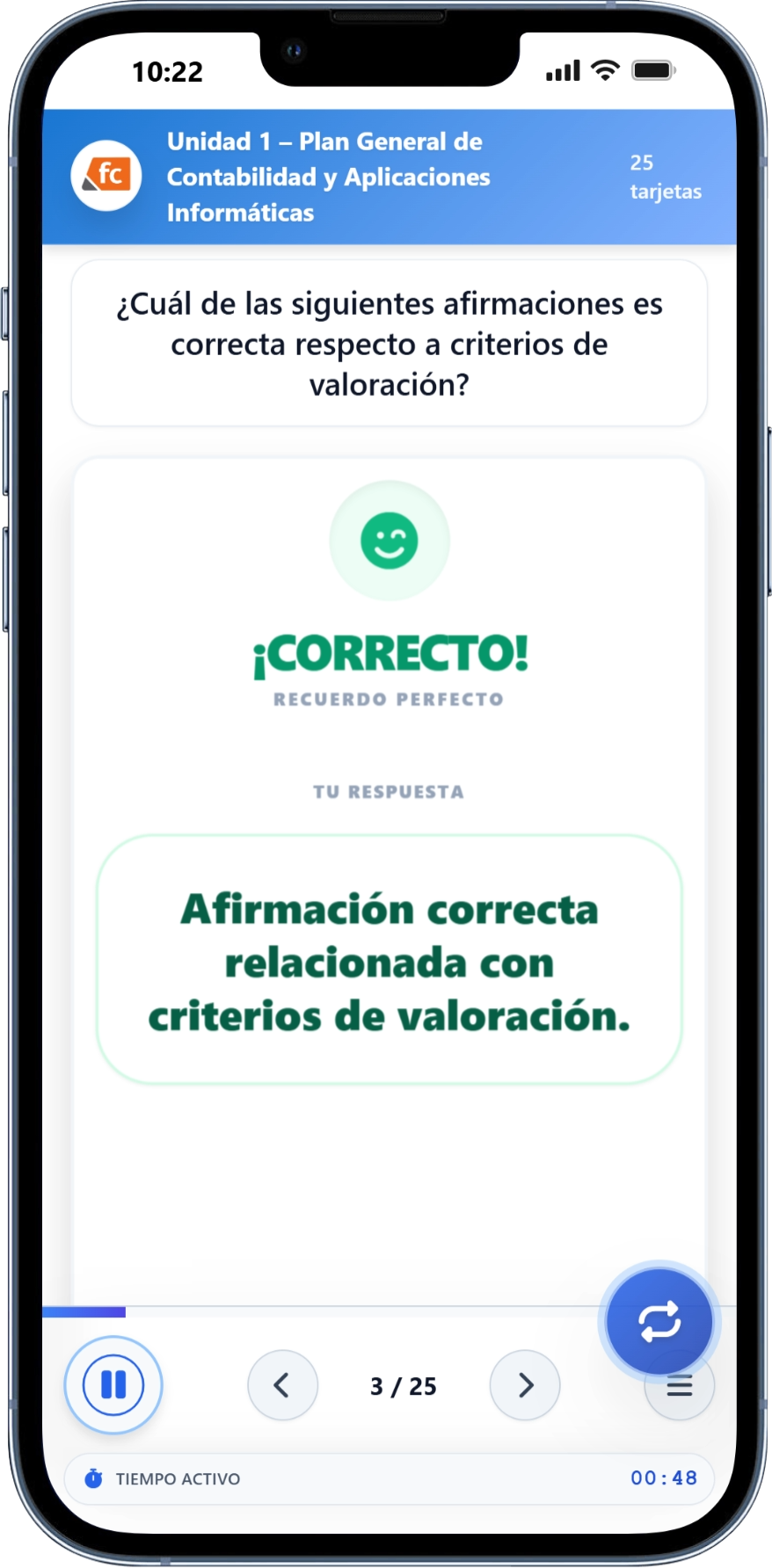 Resultados de sesión – precisión global